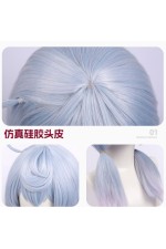 1/3 Delusion Genshin Impact Sigewinne Grey Blue Cosplay Wig